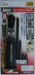 ANEX 1903-S Mini Impact Screwdriver with 4 Bits Free Ship w/Tracking# New Japan