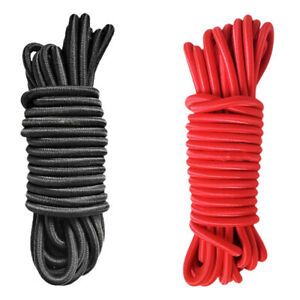 2 Pieces 4mm x 5 Meter Elastic Bungee Rope Shock Cord Tie Down Boat Trailer