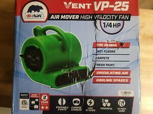 Air Mover, Carpet Area Flood Floor Dryer 3 Speed B-Air BA-VP-25-GN Green 900 CFM
