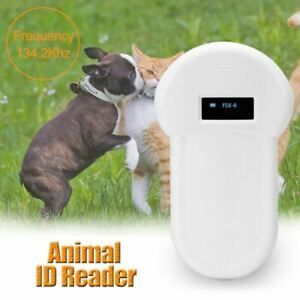 Animal RFID Reader 134.2Khz Universal ISO FDX-B Microchip Handheld Pet Tag Scann