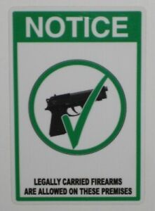 LEGAL GUNS WELCOME DOOR STICKERS (2)