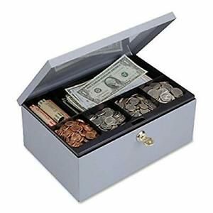 STEELMASTER Cash Box with Security Lock Includes Keys 11.25 x 4.38 x 7.5 Inch...