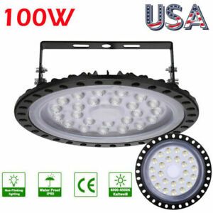 Super Bright Warehouse LED 100W UFO High Bay Lights Factory Shop GYM Light Lamp