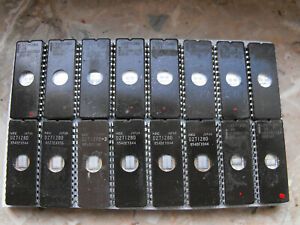 ELEKTRONIK BAUTEILE*16 x EPROM*LD27128A*D27128*KERAMIK*KONVOLUT*GEBRAUCHT*BASTLE