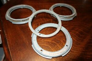 LOT OF 3 BEAVER INNER AND OUTER FLANGE RINGS BOTTOM # 0075 TOP #0074 NICE SHAPE