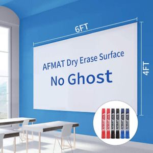 Dry Erase Whiteboard Paper, Large White Board Stickers for Wall, 6x4ft Dry Erase