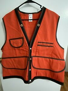 New Forester Timber Cruising Safety Orange Field Vest from Forestry Supply Sz XL