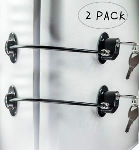2 Pack Refrigerator Door LocksFreezer Door LocksFile Drawer Cabinet Locks by R