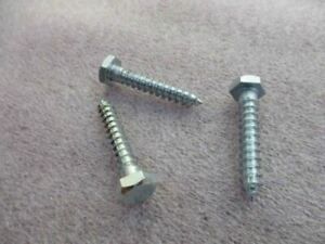 1/4&#034; x 1-1/2&#034; Hex Head Lag Screws Bolts Zinc Plated 500 pcs  New