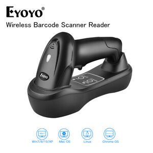 Eyoyo Wireless Barcode Scanner 492ft Long Transmission for Computer Mac OS