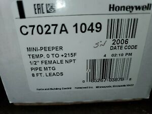 HONEYWELL C7027A 1049 UV Sensor,1/2 In C7027A1049