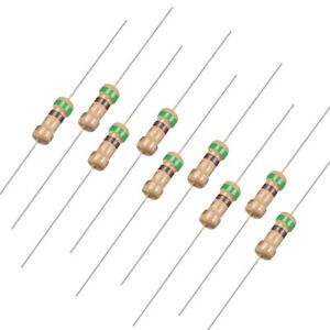 1/4 Watt 5.1 Ohm Carbon Film Resistor 5% Tolerances 0.25W 500pcs 4 Color Band