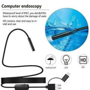 HD Waterproof Endoscope Inspection Camera iPad PC And