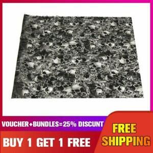 hydrographic water transfer film WATER 19X79&#034; print NEW LUV ROSES SKULL +1FREE