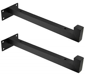 Kyuionty 2Pcs Heavy Duty Shelf Brackets Wall Mounted 10 Inch Iron Floating Brace