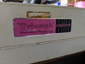TRIUMPH PAPER CUTTER IDEAL- FORTE 48/E 4810 4850 SEMI AUTOMATIC w/STAND