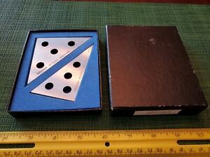 Mitutoyo Steel Tri-Square 981-103 set 30 &amp; 45 degree no. 010013 &amp; 010014