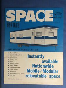 Vintage SPACE Modular Mobile Offices Catalogue Brochure SALES RENTALS