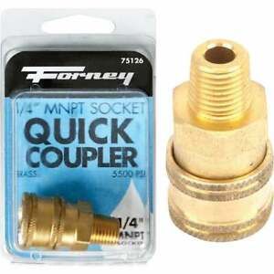 Forney 1/4 In. Male Quick Coupler Pressure Washer Socket 75126  - 1 Each