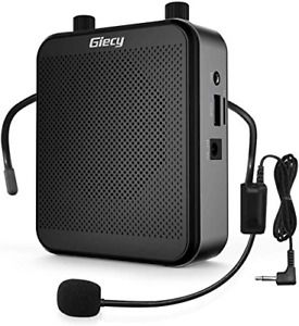 Giecy Voice amplifier portable with microphone headset 30W Rechargeable 2800mah