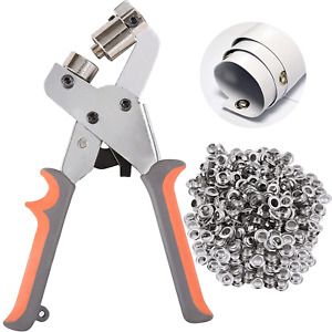 BIZOEPRO Grommet Tool Kit Grommets Press Grommet Pliers Punch Kits Handheld 3/8