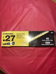 4 Boxes - RAMSET .27 Cal 4RS27 10 Strips 100 Loads - Mint In Box - FREESHIP