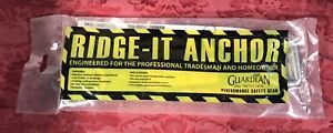 Ridge-It Anchor - 00510  18&#034; 2 D-ring  310 lbs. Max Capacity, New In Box