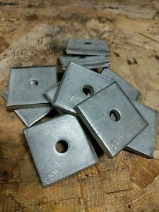 1/4&#034; Square Strut Washer Stainless (10pcs)