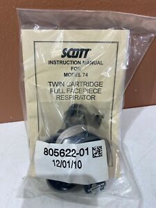 Scott Twin Cartridge Full Facepiece Respirator, 805622-01, Model 74,Custom Order