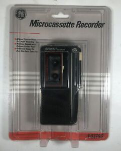 GE MICRO Cassette Recorder Tape 2 Speed Dictation 3-5370A Black