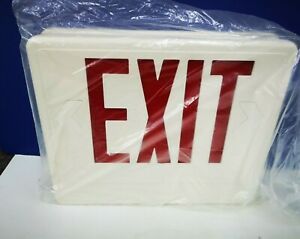 PRESCOLITE Single/Twin EMERGENCY EXIT INCANDESCENT Fixture WHITE PEX3RECW NEW
