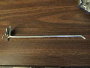 42 piece lot of 10 Inch Metal Pegboard.Garage Shelf Hanger Hooks rod