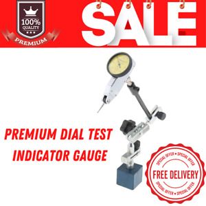 Premium Dial Test Indicator Gauge with Universal Magnetic Base Holder 0.01mm
