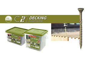 Timco C2 Green Performance Exterior Timber Decking Screw 50mm 65mm 75mm