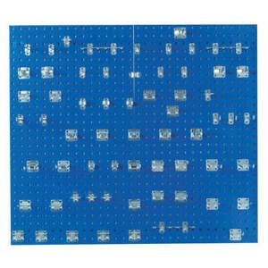 LOCBOARD LB2-BKit Pegbrd Panel Kit,42-1/2&#034;,Squr Hole,Blue
