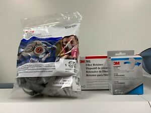 3M 6300 L Large Half Facepiece Reusable Respirator Series 6000 and filter and ho