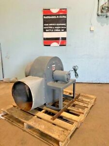 &#034; DAYTON &#034; HEAVY DUTY INDUSTRIAL 13.5&#034; WHEEL 2HP 3 PHASE 230/460V BLOWER &amp; MOUNT
