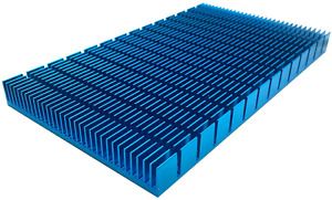 Aluminum Heat Radiator Heatsink Cooling Fan Blue Tone Electronic Accessories