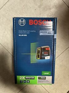 Brand New Sealed Bosch 40 ft. Green Beam Self-Level/Cross-Line Laser w/VisiMax