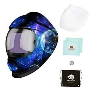 Large Viewing Screen Welding Helmet Auto Darkening, Luminous True wh-galaxy 20
