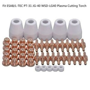 WSD-LG40 Plasma Electrode Tip Welding PT-31 Set Torch Fit Plasma Cutter