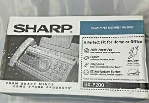 Sharp – Plain Paper Facsimile Fax Machine - Model UX-P200 - NEW.