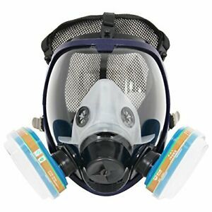 Complete Suit Trudsafe 6800 Reusable Full Face Respirator for Painting Polish...