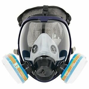 Complete Suit Trudsafe 6800 Reusable Full Face Respirator for Painting Polish...