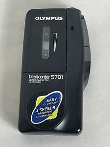 Olympus Pearlcorder S701 Handheld Microcassette Tape Voice Recorder