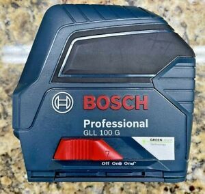 Bosch GLL 100 G 100 ft. Self Leveling Cross Line Laser with VisiMax Green Beam