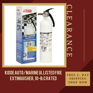 Kidde Auto/Marine UL Listed Fire Extinguisher, 10-B:C Rated
