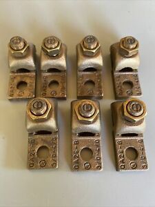 7 X Burndy QA28B Mechanical Conn Term 4/0 3/0 AWG Thomas Betts 1/0 Terminal lugs
