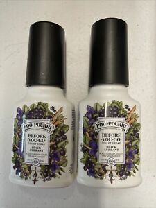 2PK Poo-Pourri BEFORE YOU GO  Black Currant,Violet,Sandalwood TOILET SPRAY 2 oz