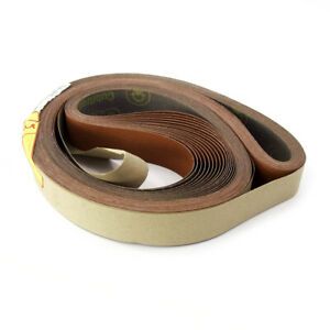 3M 747D 120 Grit Cloth Sanding Belt 1-1/2&#034; x 72&#034; X Backing (Pack of 15)